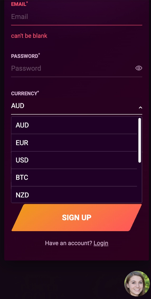 Choose a convenient currency and payment method at Ricky Сasino.